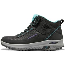 Skechers Cushioning Waterproof Mid Top Outdoor Shoes Women's Black Blue Черный, 35.5