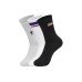 Skechers Hilarious Monster Series Mid Calf Socks Unisex 3 Pack Black+White+Gray 3 Pack (Black+White+Gray), S