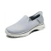Skechers GO WALK 7 Breathable Lightweight Low-Top Casual Shoes Men's Gray Blue GRAY/NAVY, 44