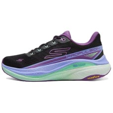 Skechers WOMEN'S GO Series Breathable Support Low-Top Casual Running Shoes Women's Black Purple Черно-фиолетовый, 36