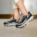 Skechers D'Lites 1.0 Chunky Sneakers Women's Low Top Black/Gray 36.5