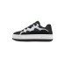 Skechers Slip Resistant Height Increasing Low Top Skateboard Shoes Women's Black White Черно-белый, 37