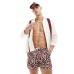 Aray abstract print swim shorts in mauve Розовый, S