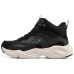 Skechers Stamina Airy Cushioning Wear-Resistant High-Top Chunky Sneakers Women's Black White Черно-белый, 35.5