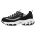Skechers Cushioning Wear-Resistant Low-Top Chunky Sneakers Women's Black White Черно-белый, 35