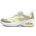 Skechers Cushioned Slip Resistant Low Top Running Shoes Women's White Gray Yellow White Gray Yellow, 35.5