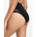ASOS DESIGN Contouring medium control high waist brief with mesh in black Черный, US 0
