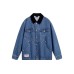 LiNing Skateboard Denim Jacket Men's Medium Blue Denim Синий, XL