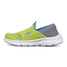 Skechers Comfy Flex 2.0 Slip Resistant Cushioning Abrasion Resistant Kids Lifestyle Shoes Lemon Teenagers 37