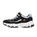 Skechers D'LITES 1.0 Anti-Slip Wear-Resistant Low-Top Chunky Sneakers Women's Black White Черно-белый, 35