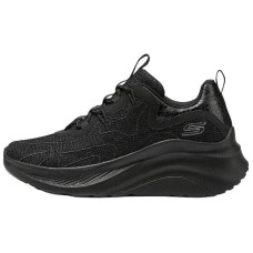 Skechers Bob's Breathable Height Increasing Low-Top Casual Shoes Women's Black Черный, 36