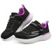 Skechers Wear-Resistant Slip-Resistant Kids' Training Shoes Black Purple Teenagers Черный, 27.5