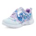 Skechers Girls Cushioning Wear-Resistant Kids Lifestyle Shoes Light Blue Lavender Teenagers Light blue/lavender, 34