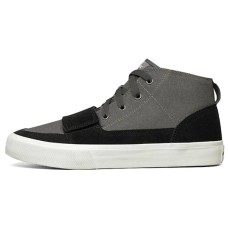 Skechers Slip Resistant, Abrasion Resistant, Breathable Mid Top Canvas Shoes Men's Charcoal 44