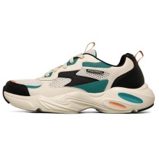 Skechers Stamina Airy Cushioning Anti-Slip Wear-Resistant Breathability Low-Top Chunky Sneakers Men's Ecru 43
