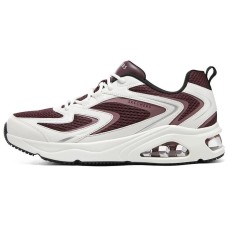 Skechers Uno Cushioning Anti-Slip And Wear-Resistant Low-Top Running Shoes Men's White Red white red, 41.5