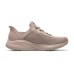 Skechers Hands Free Slip-Ins Anti-Kick And Wear-Resistant Low-Top Kids' Running Shoes Taupe Kids' Серо-коричневый, 36