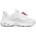 Skechers D'LITES 1.0 Cushioning Anti-Slip And Wear-Resistant Low-Top Casual Shoes Women's White Multicolor Butterfly 35