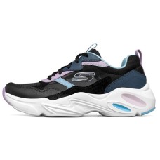 Skechers Stamina Airy Low Top Running Shoes Black/Blue Women's 35
