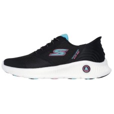 Skechers Slip Ins Anti-Slip Wear-Resistant Low-Top Casual Shoes Women's Black White черный/многоцветный, 36