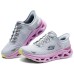 Skechers Glide Step Anti-Slip Wear-Resistant Low-Top Casual Shoes Women's Gray Purple gray/purple, 38