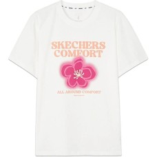 Skechers T Shirt Unisex Marshmallow White Marshmallow white 0074, XS