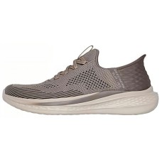 Skechers Slip Ins Slip-Ins Technology Breathable Lightweight Mid-Top Casual Shoes Men's Khaki Зеленый, 43
