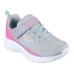 Skechers Abrasion Resistant Breathable Kids Lifestyle Shoes Gray Pink Kids' Gray Pink, 28.5