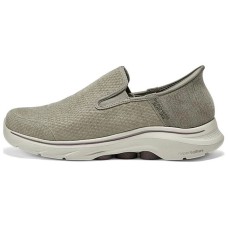 Skechers MEN'S GO WALK Anti-Slip Wear-Resistant Low-Top Casual Shoes Men's Tan Бежевый, 42.5