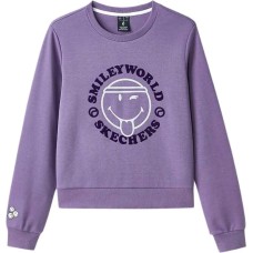 Skechers Sweatshirt Women's Grape Bowl Purple Grape Fruit Platter Purple, S