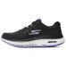 Skechers Cushioning Breathable Coverage Rebound Low-Top Casual Running Shoes Women's Black Purple Черный/лавандовый, 36