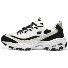 Skechers D'LITES HYPER BURST Cushioning Breathable Low-Top Casual Running Shoes Men's Black Черный, 41.5