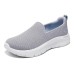Skechers Go Walk Fle Cushioning Anti-Slip And Wear-Resistant Low-Top Casual Shoes Women's White Gray White gray, 35
