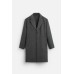 Пальто из смесовой шерсти ZARA Серый, XS