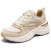 Skechers Street Support Rebound Breathable Low-Top Casual Running Shoes Women's White Brown Белый/Натуральный, 39.5