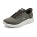 Skechers Go Walk Fle Hands Free Slip-Ins Cushioning Breathable Lightweight Rebound Low-Top Casual Shoes Men's Brown Коричневый, 42.5