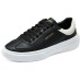 Skechers Court Classics Anti-Slip Wear-Resistant Low-Top Skateboard Shoes Men's Black White Черно-белый, 45