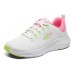 Skechers Vapor Foam Abrasion Resistant Rebound Low-Top Casual Shoes Women's White Pink Yellow White Pink Yellow, 37.5