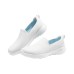 Skechers Cushioned Wear-Resistant Lightweight Low-Top Casual Shoes Women's White Blue WHITE/LIGHT BLUE, 37.5