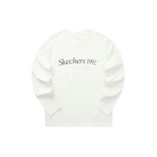 Skechers Colorful T-Shirt Unisex Marshmallow White Marshmallow white 0074, L