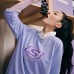 Skechers Colorful Sweatshirt Unisex Sweet Lavender Sweet Lavender, L