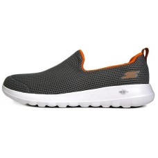 Skechers Durable Breathable Low-Top Casual Shoes Men's Orange Gray Orange Gray, 42.5