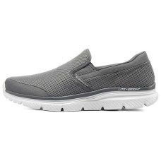 Skechers BURNS 2.0 Breathable Balanced Lightweight Low-Top Casual Shoes Men's Charcoal Gray 46
