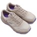 Skechers Durable Breathable Low-Top Running Shoes Women's Beige Purple Beige Purple, 37