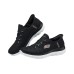 Skechers Hands Free Slip Ins Cushioned Wear Resistant Breathable Low Top Running Shoes Women's Black Черный, 37.5