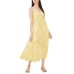 1.state 299787 Women's Printed Maxi Dress Cover-Up, Citronelle, XL