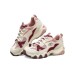 Skechers D'LITES 2.0 Slip Resistant, Abrasion Resistant, Breathable Low Top Casual Shoes Women's Pink White Red 35