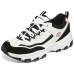 Skechers D'LITES 1.0 Anti Slip Wear Resistant Low Top Chunky Sneakers Women's Black White Pink черный/белый/розовый, 35