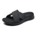 Skechers Slip Resistant Abrasion Resistant Slide Slippers Women's Black Черный, 37