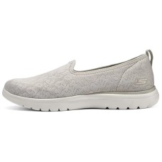 Skechers Cushioned Slip-Resistant Breathable Low-Top Casual Shoes Women's Taupe Серо-коричневый, 38